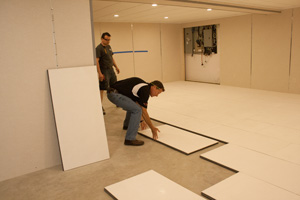 ThermalDry® Floor Decking installation in Cambridge Installing insulated subfloor panels in Cambridge