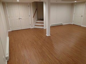 Basement Flooring After in Basement Flooring After in