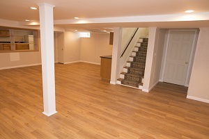 Total Basement Finishing in Lowell Total Basement Finishing system installed in Lowell