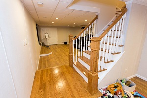 Finishing Touches Finishing touches for a remodeled basement in Lynn